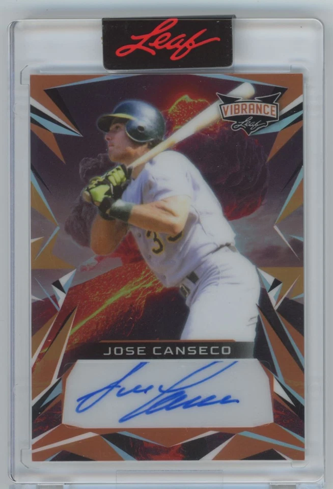 2023 Leaf Vibrance Jose Canseco Auto 5/7 #BA-JC1 - Image 1 of 2