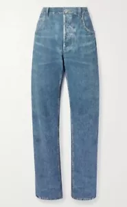 BOTTEGA VENETA Printed Leather Straight Pants Size 10 GENUINE RRP £4390 #O6 - Picture 1 of 11