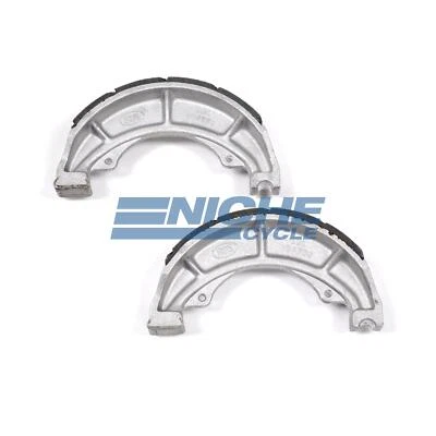 Zapatas de freno traseras ranuradas para Kawasaki KX500 83-85 Foto 1 de 2