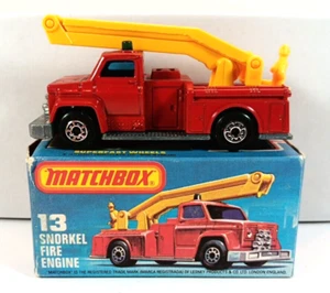 Matchbox Superfast No.13 Snorkel Fire Engine Mint/Boxed - Picture 1 of 7
