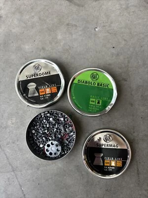 RWS Superdome .177 0.54 granos abovedados 500ct y Diablo Basic .177 500 quilates con extra Foto 1 de 4