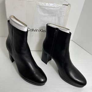 Calvin Klein Women's UDA Ankle Boot Black Size 10 M - Picture 1 of 13