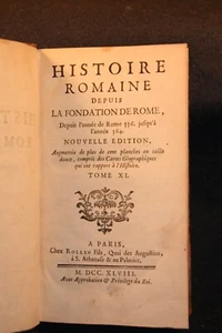 altes Buch 1748 Römische Geschichten 18. Jh. Band XI ** - Bild 1 von 5