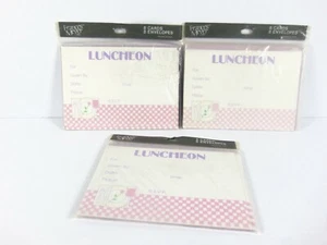 Lote de 3 tarjetas y sobres de felicitación de almuerzo Frances Meyer invitaciones - Imagen 1 de 3