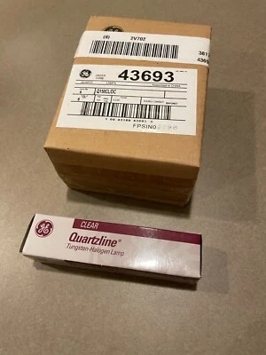 LOTE DE 7 GE Quartzline Lámpara Halógena de Tungsteno Bombillas Transparentes Q150CL/DC/2V 44384 Foto 1 de 4