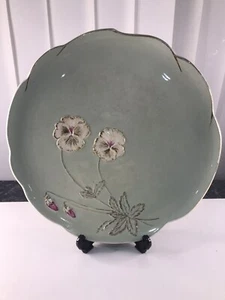 Royal Winton Grimwades - Vintage Green Cake Servierplatte - Flower Design - Bild 1 von 9