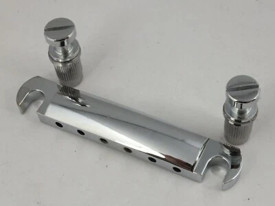 GUITASRS ELECTRIC CHROME STOP BAR Tail Piece for Electric Guitars LP or SG style guitars