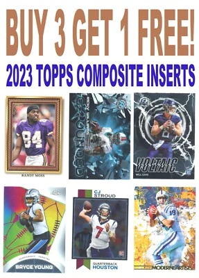 2023 Topps Composite Football INSERTS (BUY 3 GET 1 FREE! ) You Pick/Choose  NFL - Image 1 of 3