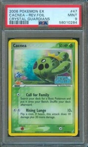 2006 Pokemon EX CACNEA Crystal Guardians Holo TCG #47/100 PSA 9 - Picture 1 of 2