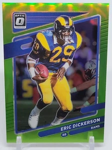 2021 Donruss Optic - Eric Dickerson verde lime Holo 02/35 #188 SSP!! - Foto 1 di 3