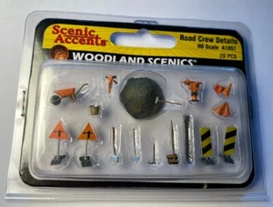 Bachmann Woodland Scenics A1851 OO/HO Gauge Road Crew Details (20x Pieces) BNIP - Picture 1 of 1