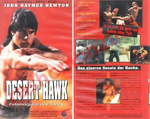 VHS DESERT HAWK 1992 John Haymes Judie Aronson Newton Isaac Florentine Highlight - Foto 1 di 1