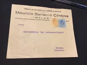 Spain 1901 to Dresden postal cover Ref 59516 - Picture 1 of 2