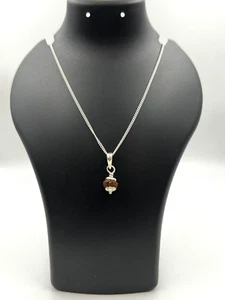 Zertifizierter Indonesien 11 Mukhi Rudraksha 925 Silber Anhänger | Original seltene Perle - Bild 1 von 6