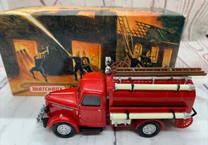 Matchbox 1939 Bedford Tanker Fire Engine Models Of Yesteryear YFE04 1:43 scale - Picture 1 of 11
