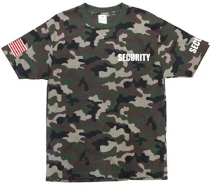 NW MEN SECURITY USA FLAG STAFF K-9 K9 FUNNY CUSTOM HALLOWEEN CAMO T-SHIRTS - Picture 1 of 3