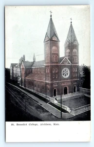 1910s KS Postcard Saint Benedict College Atchison Kansas Unposted - Picture 1 of 2