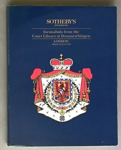Incunabula from the Court Library at Donaueschingen Sotheby’s July 1st, 1994 - Picture 1 of 12