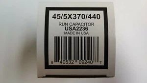 AmRad Round Run Capacitor 45/5 MFD 370/440 VAC USA2236 - Picture 1 of 4