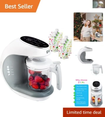 Compact Baby Food Steamer & Blender with Touch Control - Eco-Friendly Design - Image 1 of 4