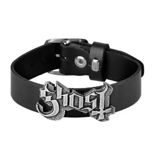 Alchemy Gothic Ghost Logo Unisex Leather Bracelet • Local Stock • Gothic - Picture 1 of 1