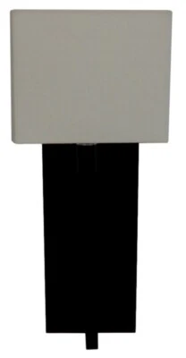 Aplique de pared Sonneman 4436.32 Montana 1 luz con tono de lino blanco negro bronce Foto 1 de 2