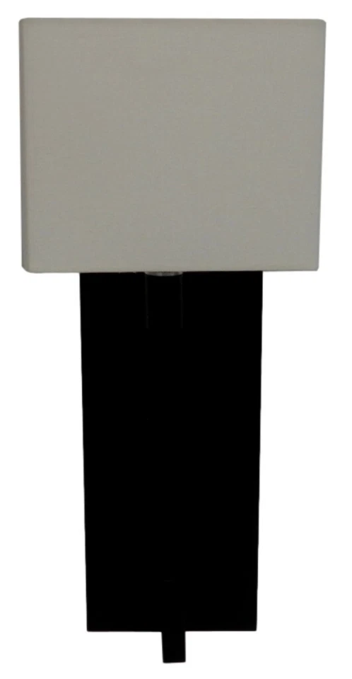 Aplique de pared Sonneman 4436.32 Montana 1 luz con tono de lino blanco negro bronce Foto 1 de 2