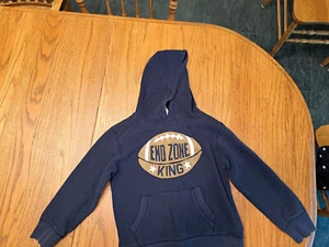Gymboree Boys Hoodie Embroidered Football End Zone Medium 7-8. Sweatshirt. - Picture 1 of 4