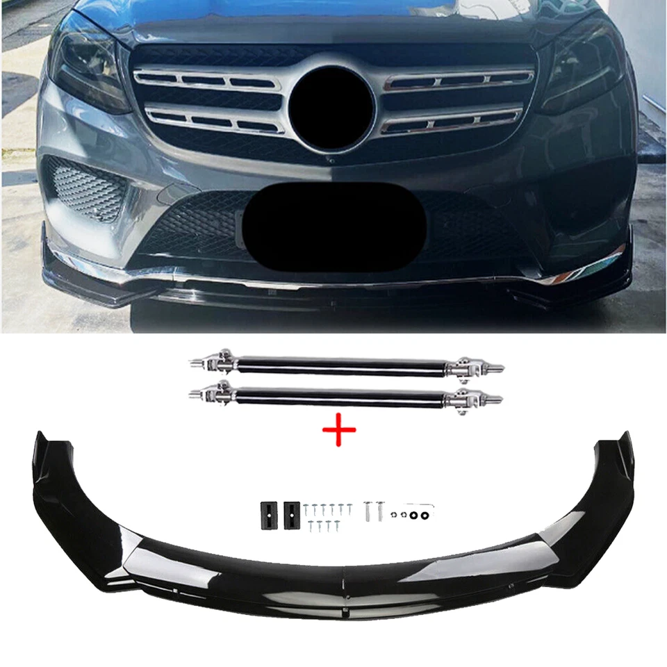 For Mercedes-Benz GLS450 GLS Front Bumper Lip Part Accessories Splitter Spoiler Foto 1 de 4