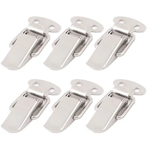 6Pcs Spring Loaded Suitcase Chest Box Locking Toggle Latch Hasp Lock Hardware - Picture 1 of 11