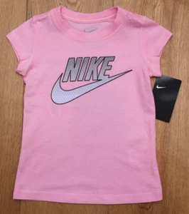 Nike Girl T-Shirt ~ Pink & Gray ~ - Picture 1 of 2