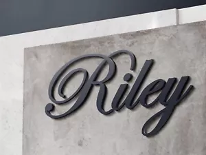 Custom Laser Cut Name Sign Kids MDF Wood Acrylic Wall Plaque Nursery Decor - Picture 1 of 6