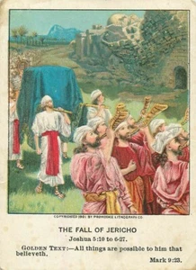 Christian Picture Lessons The Fall of Jericó 1913 - Imagen 1 de 2