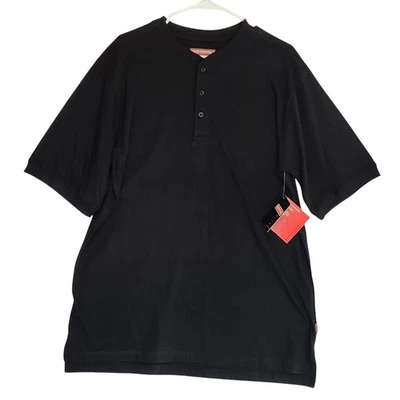 Camiseta Craftsman masculina preta manga curta resiste a manchas de odor de óleo de água tamanho G - Imagem 1 de 4