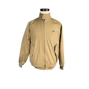 Giacca Harrington Izod Lacoste uomo beige fodera media a quadri vintage anni 80 - Foto 1 di 14