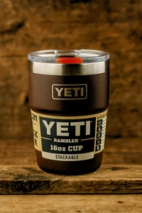 YETI 16 oz Wetlands Brown Stackable Cup Rare Limited Edition Retired ⚡Ship - Picture 1 of 4