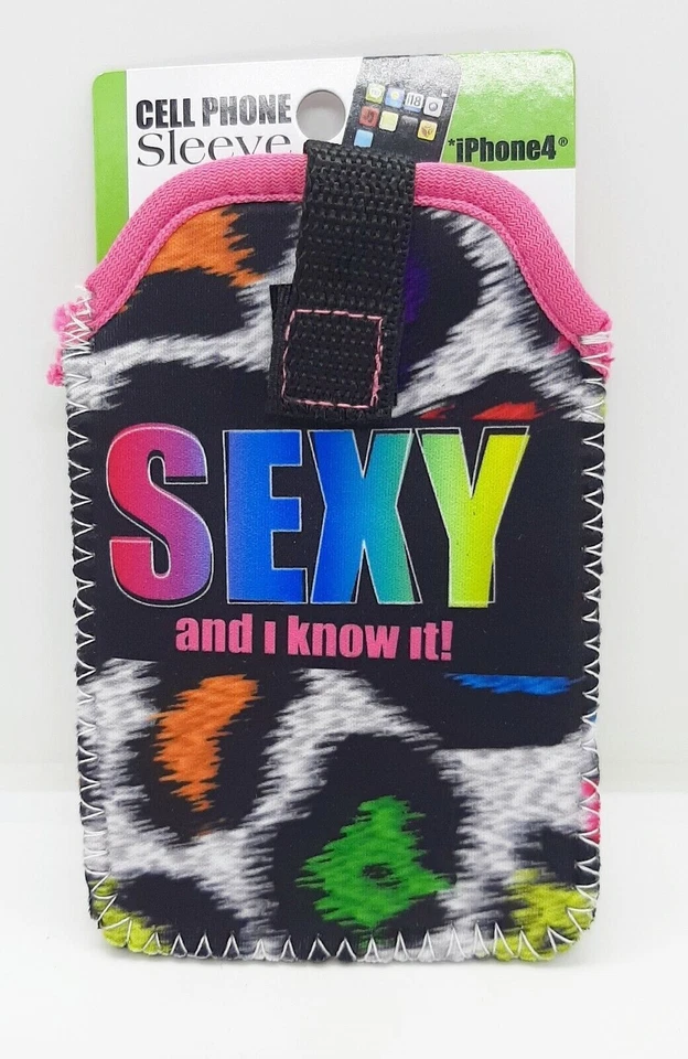 GetCharged Sexy Design Neoprene Cell Phone Sleeve For iPhone 4 - Image 1 of 2