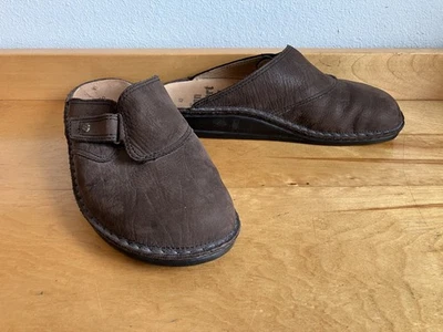Finn Comfort Brown Leather Shoes Women’s Size 9/40 Made In Germany Slide In Mule - Image 1 of 4