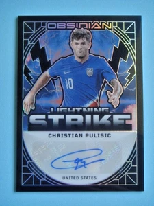 2024/25 Panini Obsidian Soccer Christian Pulisic Lightning Strike Auto #2/7 USA - Picture 1 of 3