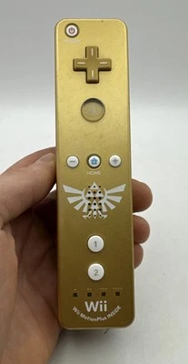 Zelda Skyward Sword Gold Wii Remote MotionPlus RVL-036 Controller Working - Image 1 of 4