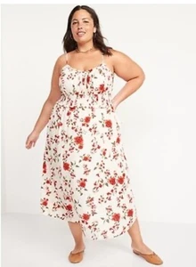 Old Navy Womens Floral Maxi Dress Size 2XL Resort Vacation Travel Tropical - Picture 1 of 18