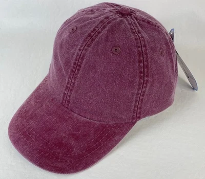 Nuevo Adams Cool-Crown Borgoña Adulto Correa de Cuero Ajustable Gorra de Béisbol Sombrero Foto 1 de 4