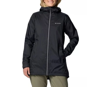Columbia Mujeres Switchback Forrada Larga Resistente al Agua Chaqueta de Lluvia Talla US L Negra - Imagen 1 de 4