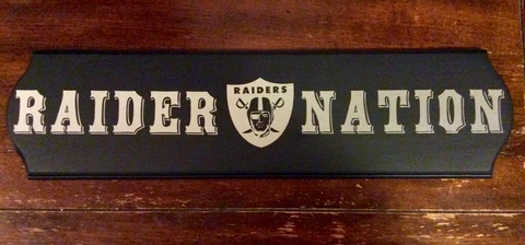 Raider Nation wall sign! Cover