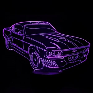 Lampara Led rgb coche deportivo estadounidense muscle car decoracion regalo - Bild 1 von 4