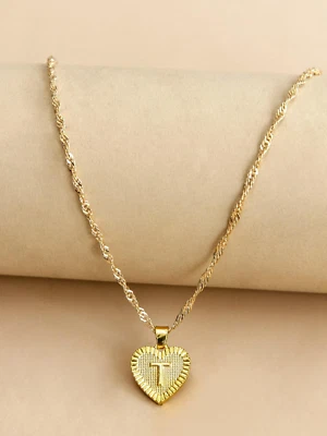 Cadenas de Oro 10K ® Joyeria para Mujer Gargantilla Collar con Letras Iniciales - Image 1 of 4