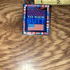 Vintage Speedo Lapel Pin, Speed Officially licensed to kick Butt - Picture 1 of 2