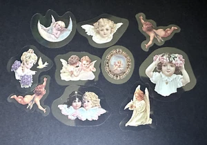 Vintage Angels PET Stickers - Great for scrapbooking, journalling and crafting - Picture 1 of 3