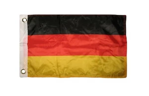 Bandera de barco alemana 12x18 país de Alemania interior/exterior resistente a la decoloración 100D - Imagen 1 de 1