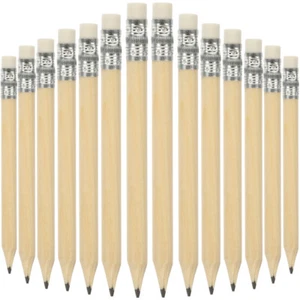 50Pcs Light Kids Stationery Log Short Pencils Home School Writing - Picture 1 of 12